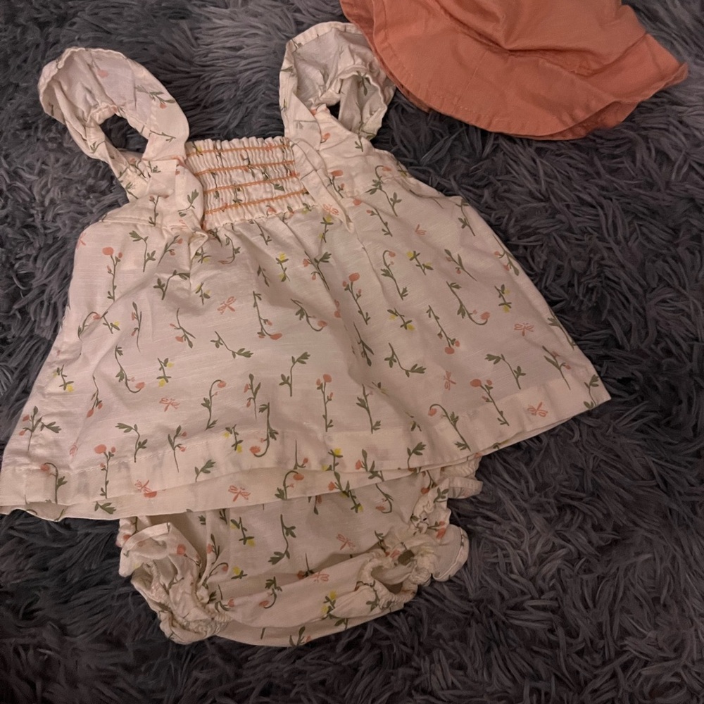 Carter's Cream Floral Kids Matching Set